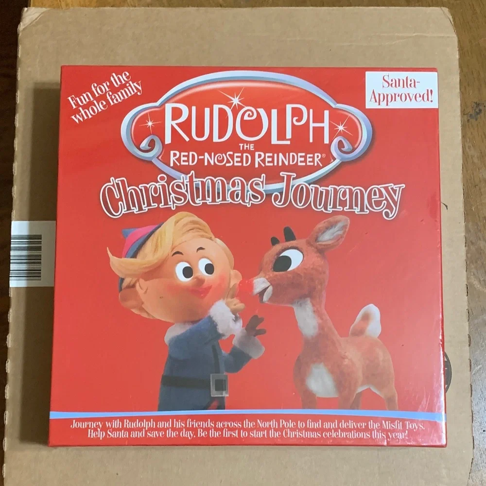 Rudolph the Red Nose Reindeer ~ Christmas Journey Board Game (Sealed)🆕🎄